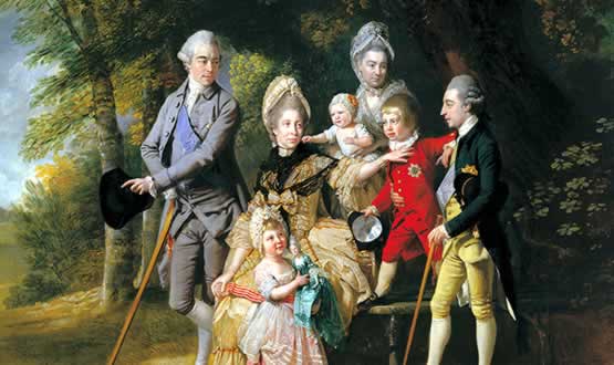 Painting of the family of George III